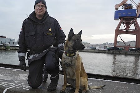 Sverker Lindblad och hunden Mc-Coy